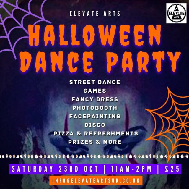 Halloween dance party flyer